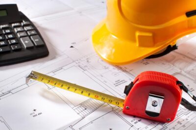 Hard Hats and Construction Plans