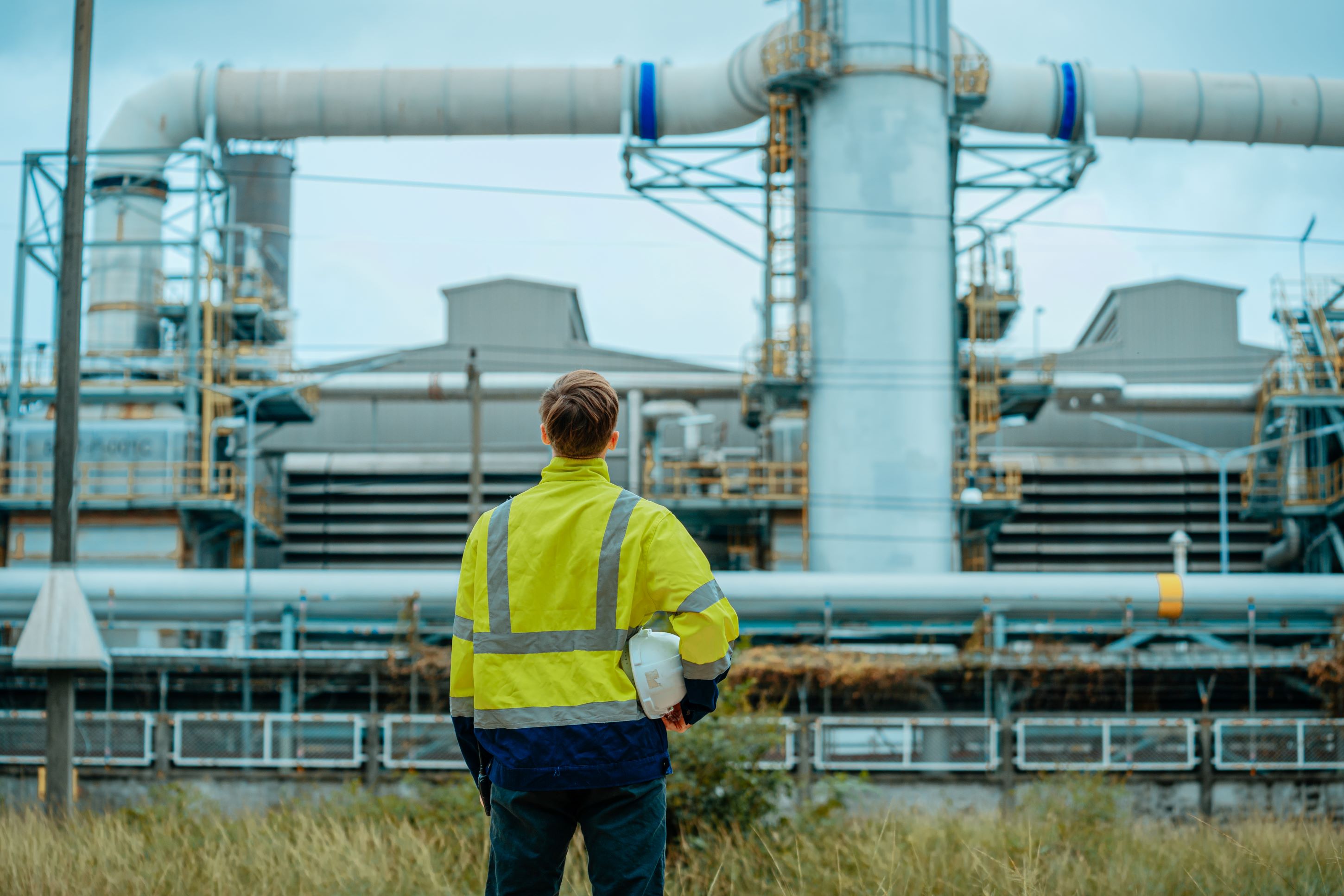 Worker at Industrial Plant